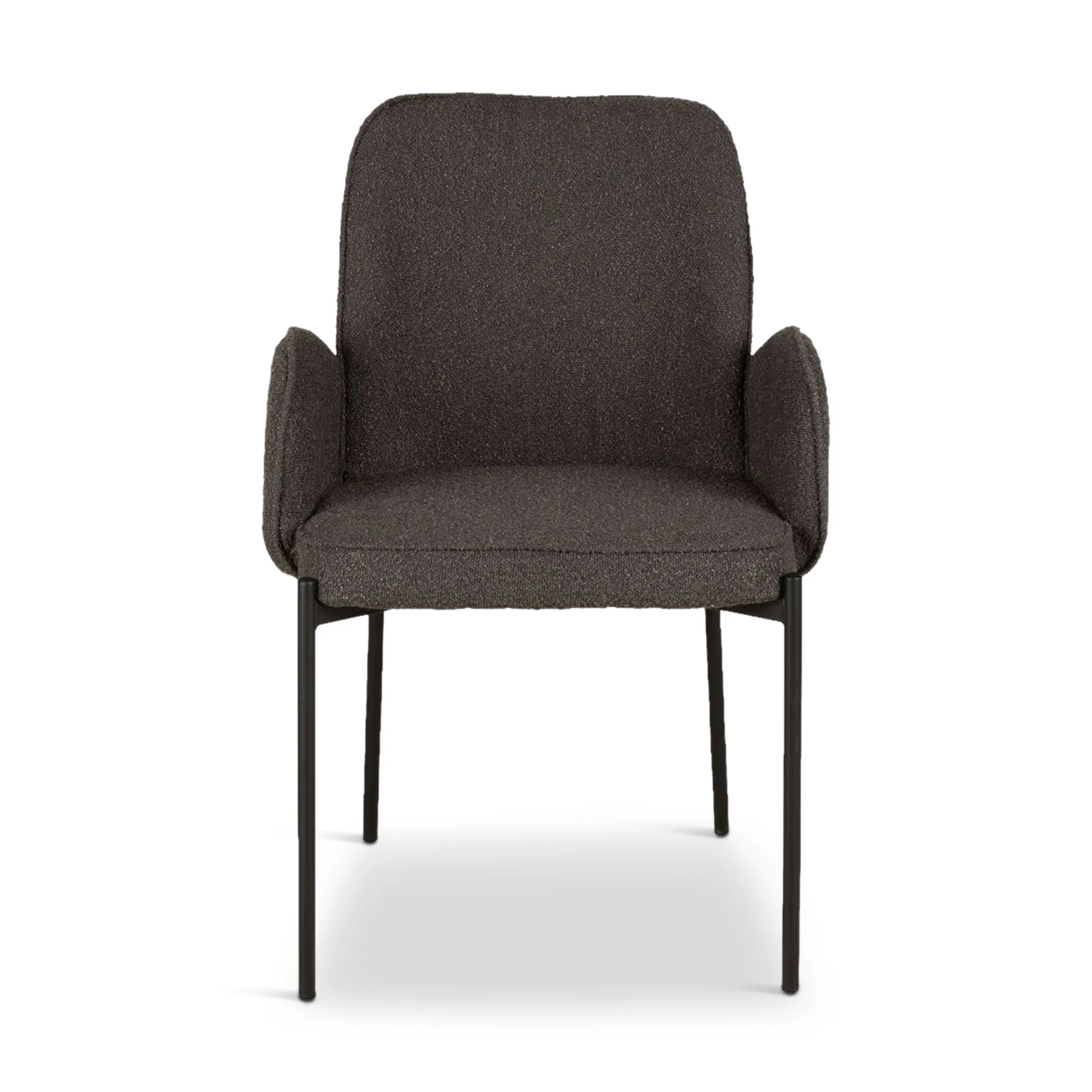 PETALS Dining Chair Dark Grey Fabric