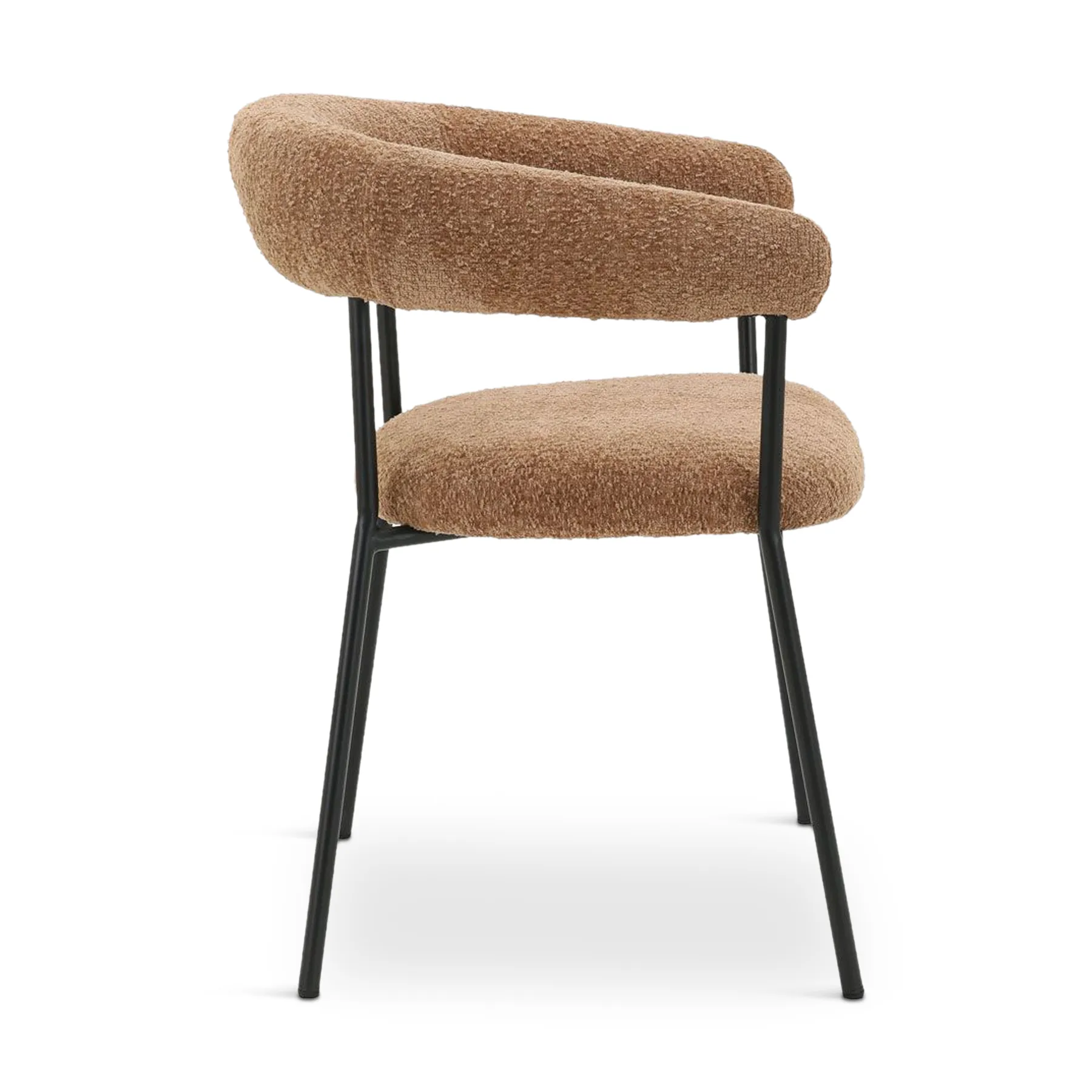 HUG Dining Chair Light Brown Fabric