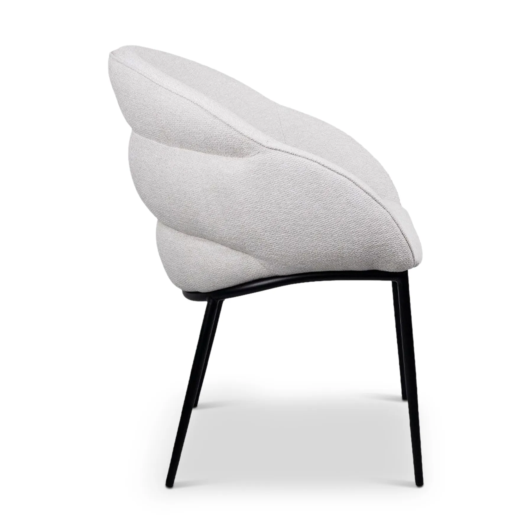 CARMEN Dining Chair Cream Fabric