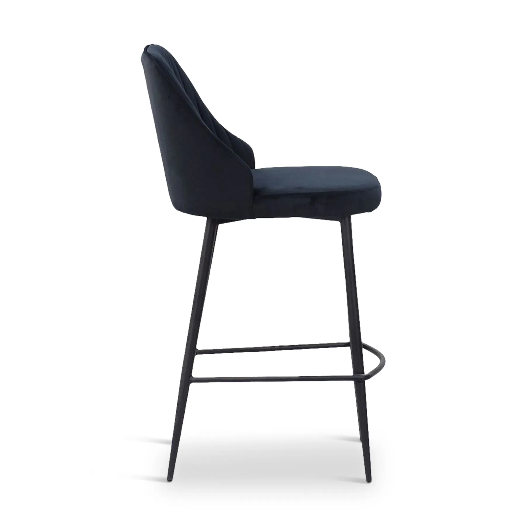 LIMUN Bar Stool Black Fabric