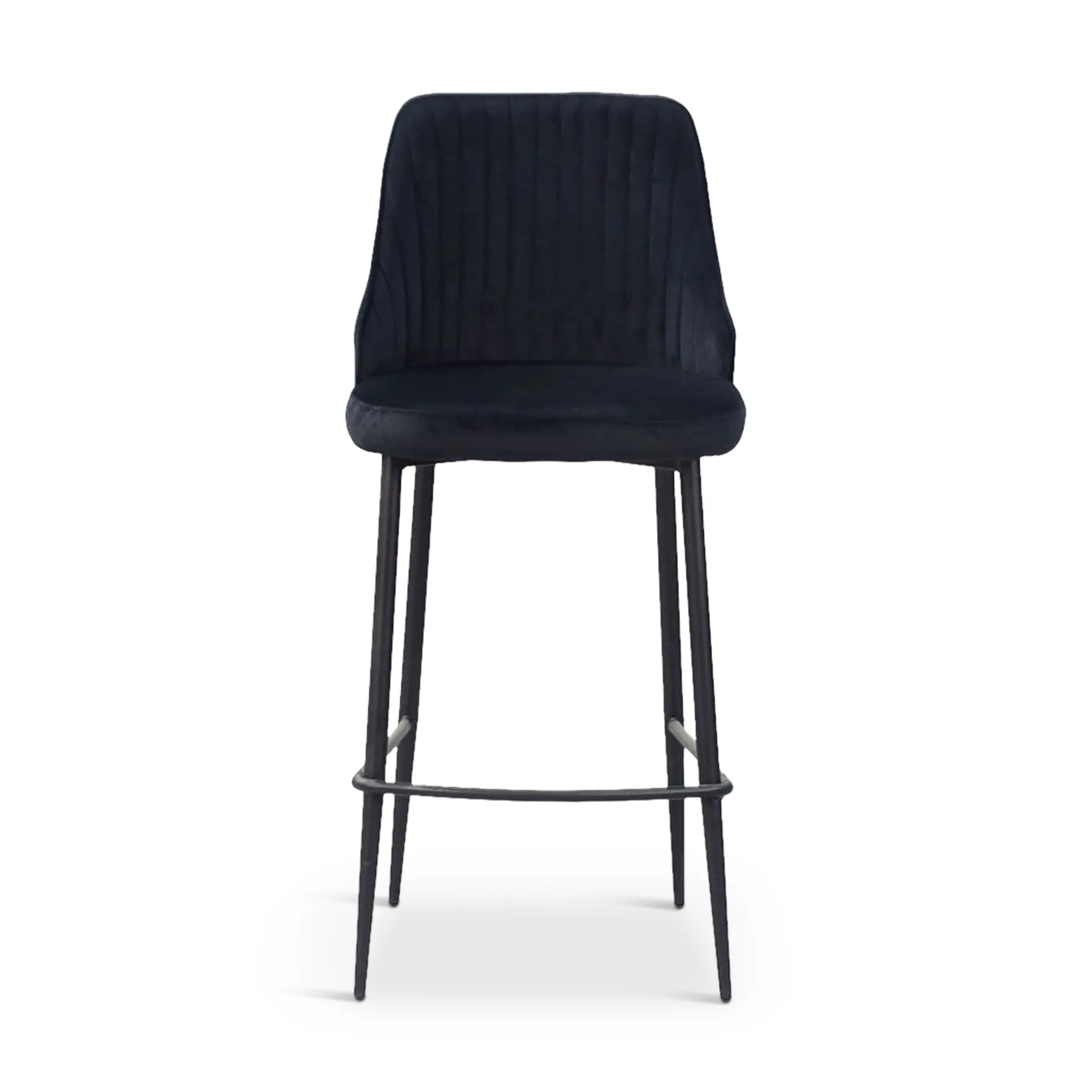 LIMUN Bar Stool Black Fabric