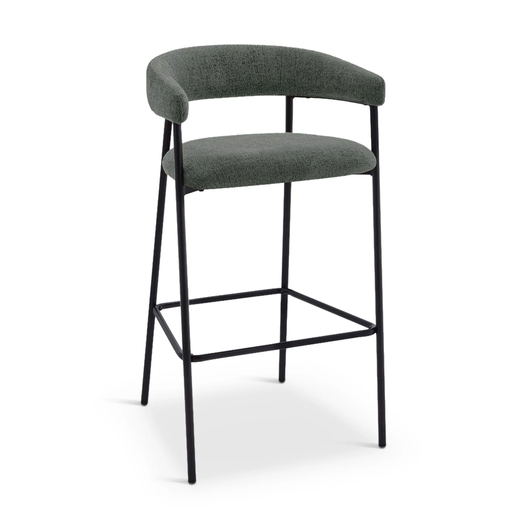 ECLIPSE BAR STOOL GREY FABRIC