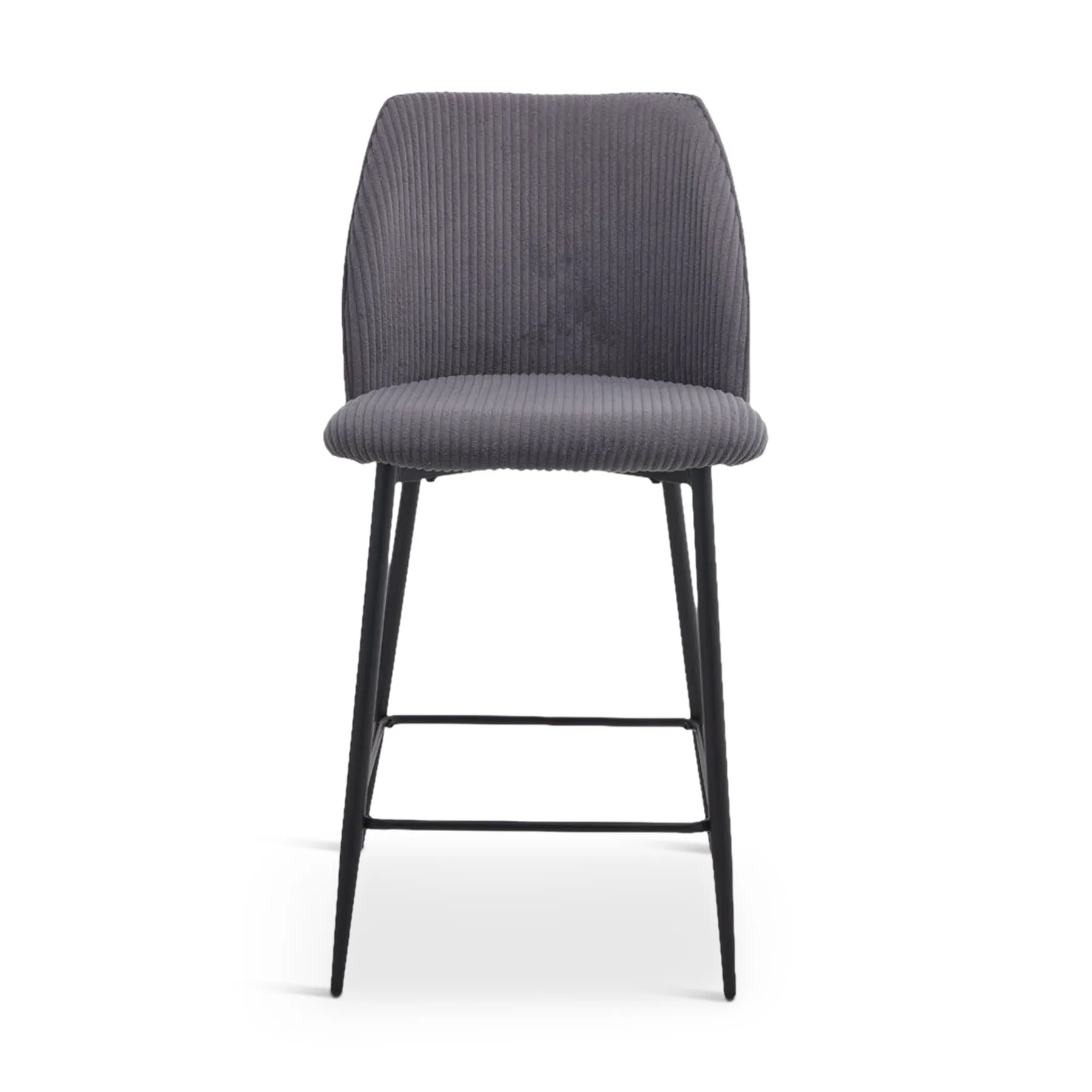 MUSE BAR STOOL GREY FABRIC