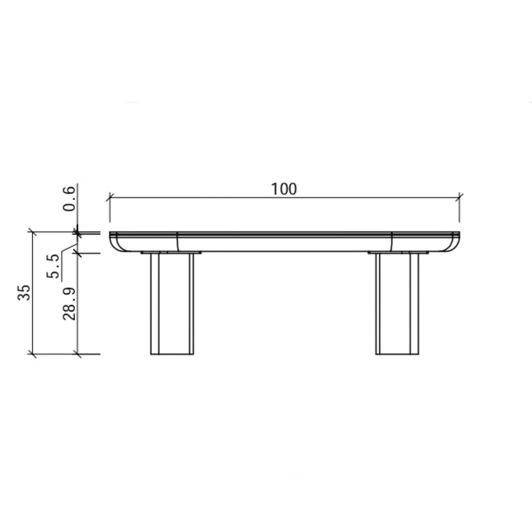 COFFEE TABLE TRAVERT+BROWN OAK