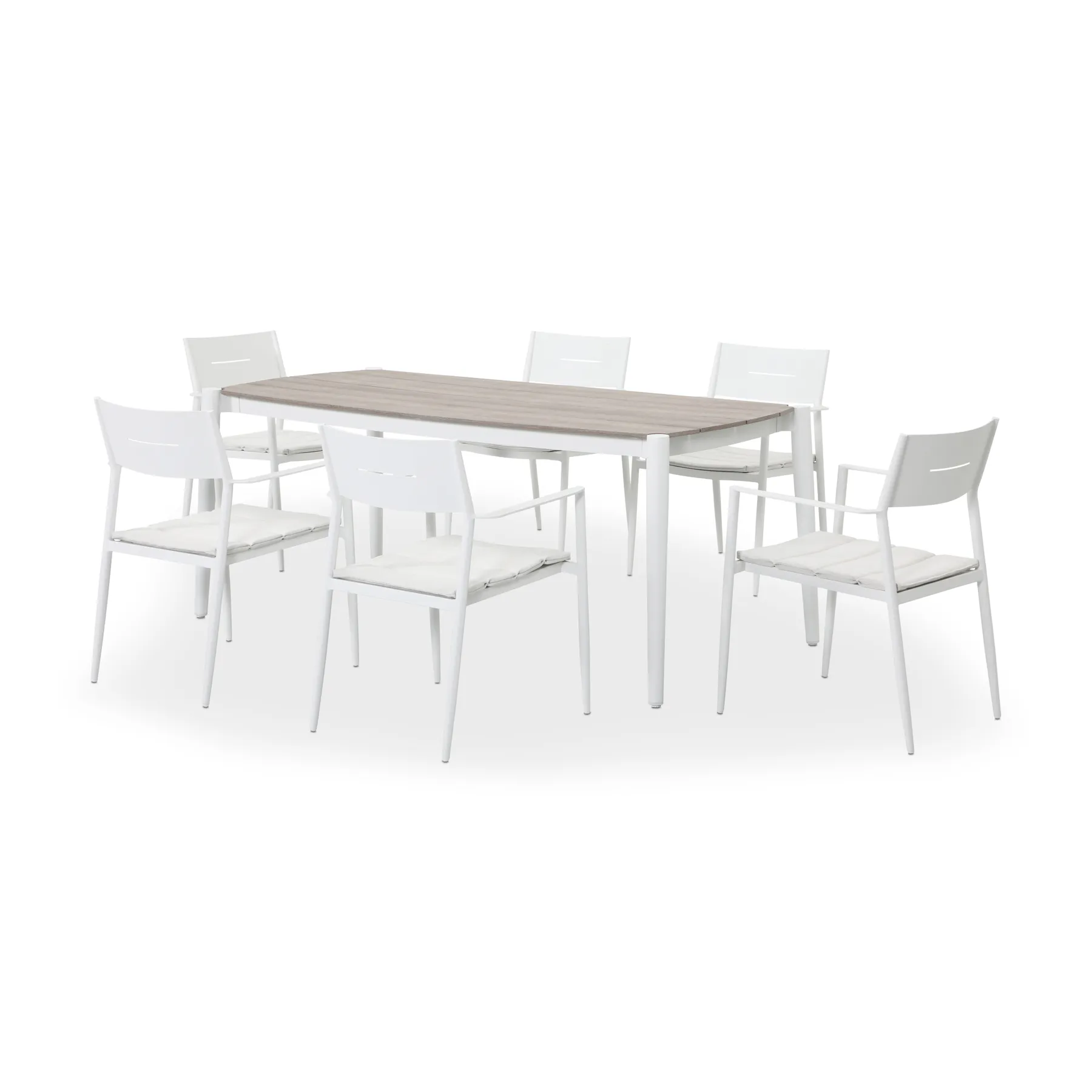 OUTDOOR DNG SET 1+6 WHITE