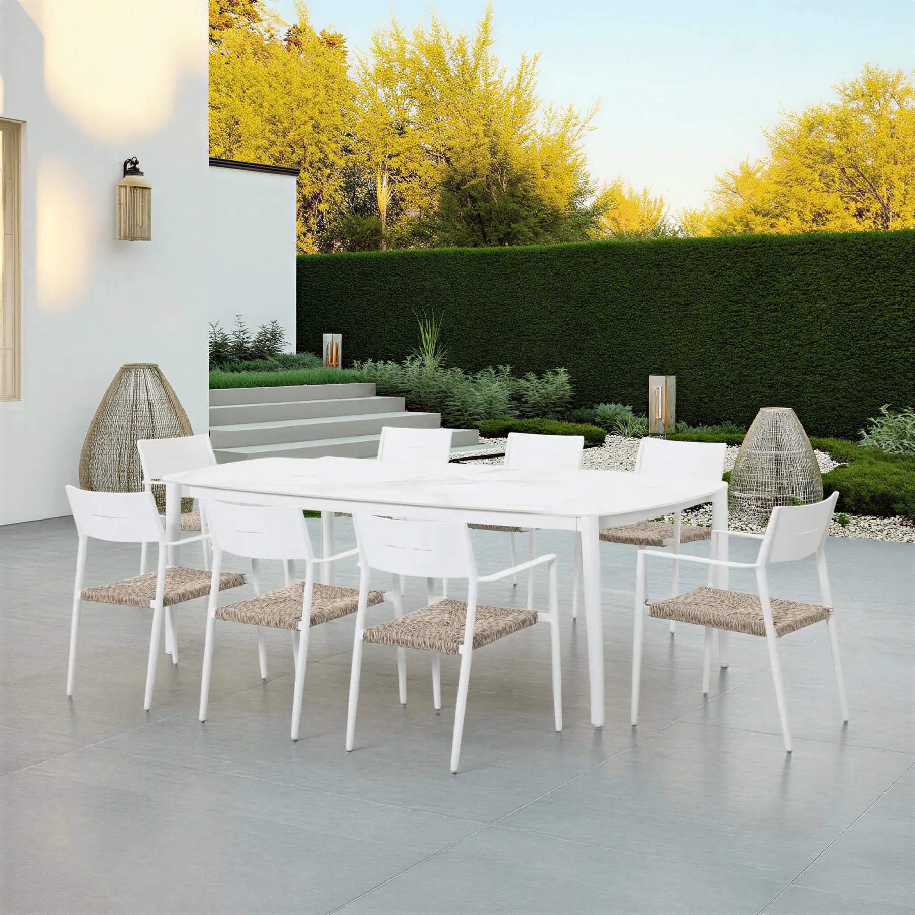 OUTDOOR DNG SET 1+8 WHITE