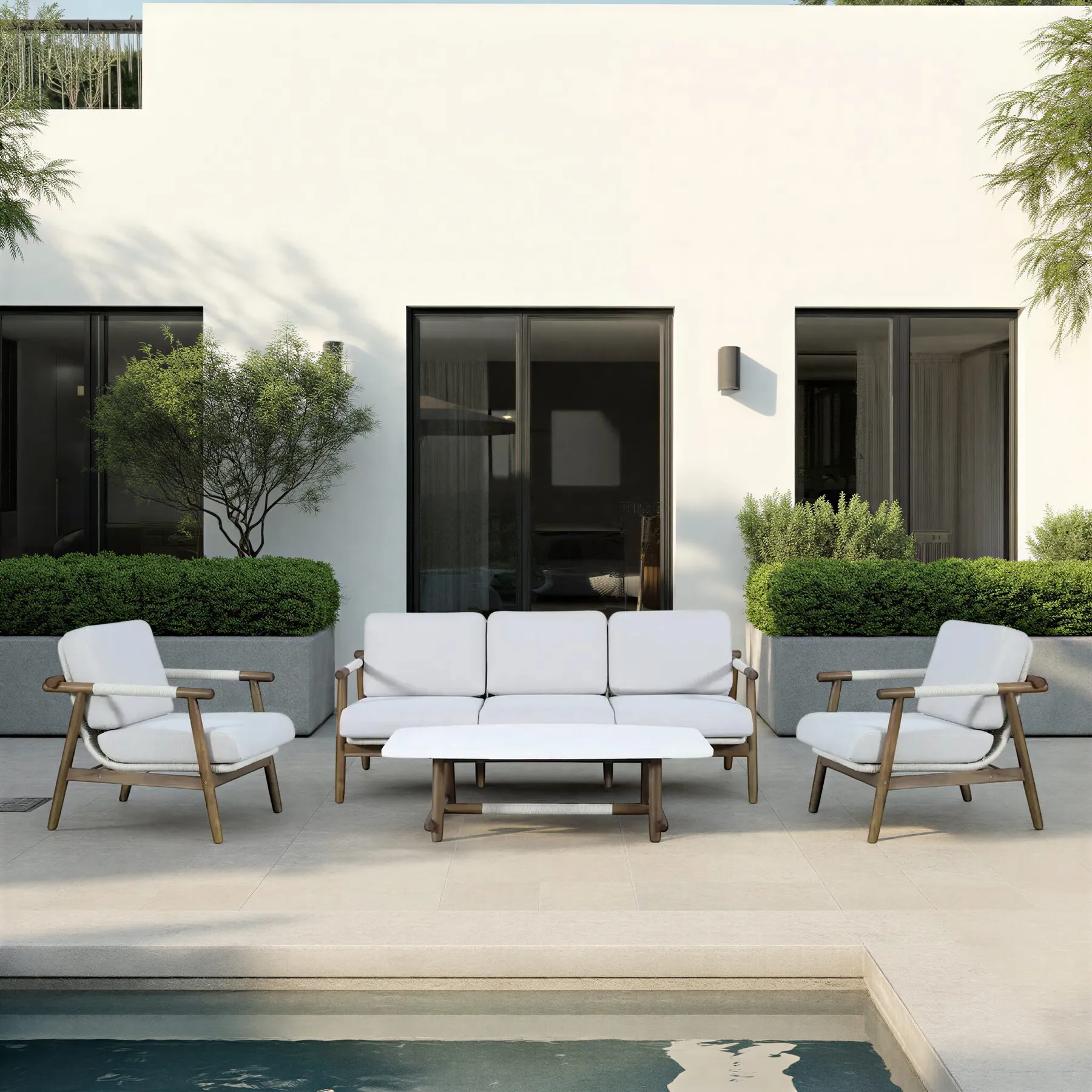 OUTDOOR LNG 3S+1S+1S+CT WALNUT