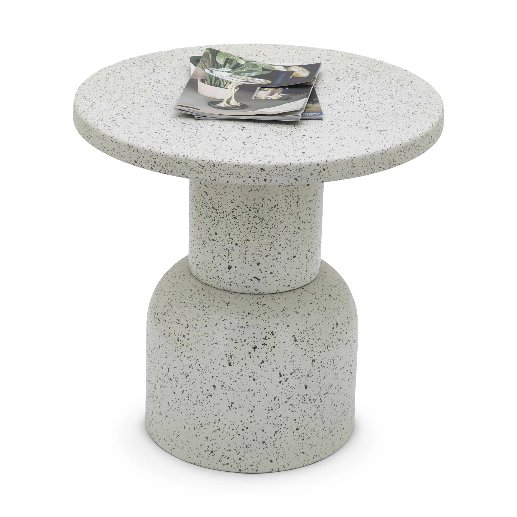 SIDE TABLE WHITE IRON