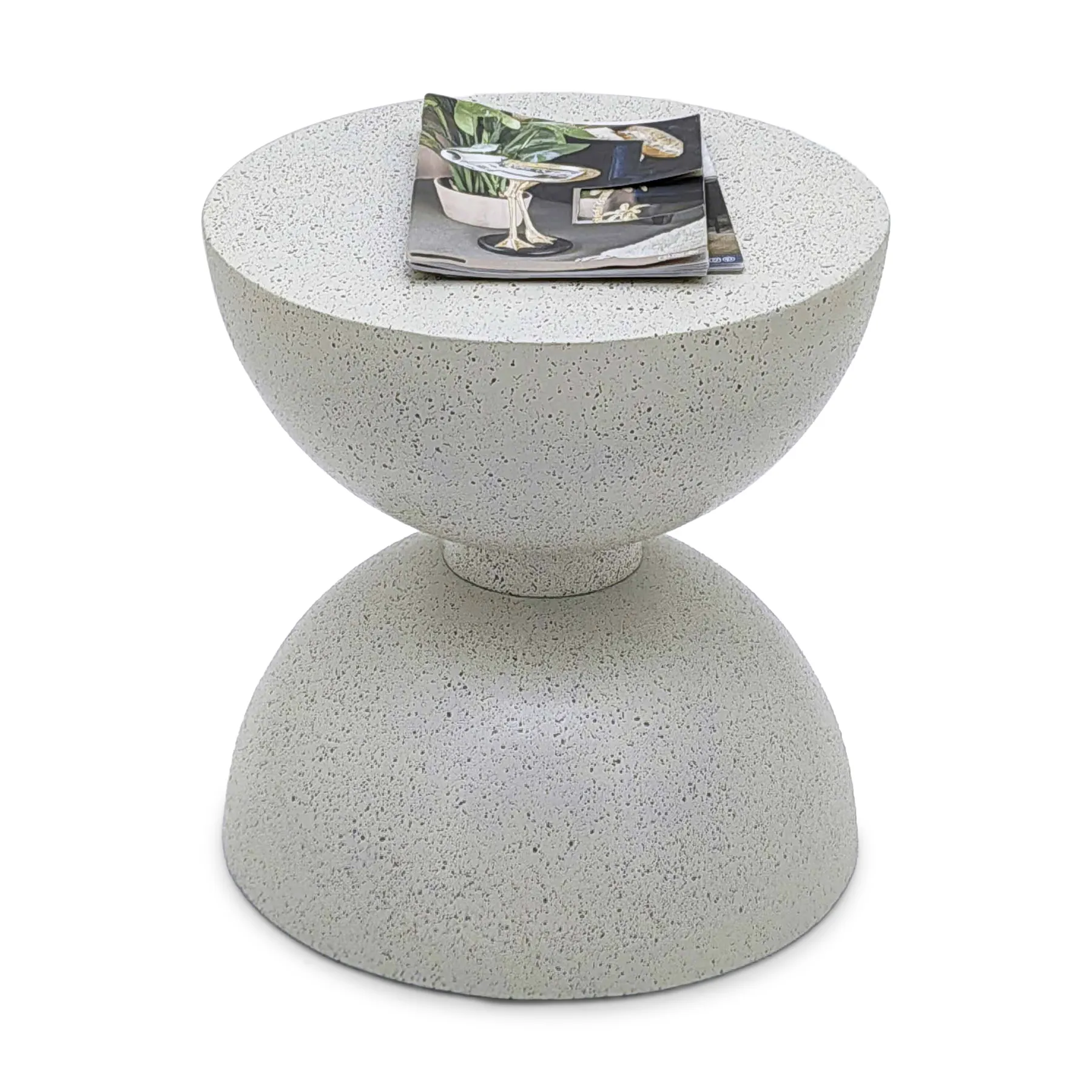 SIDE TABLE WHITE IRON