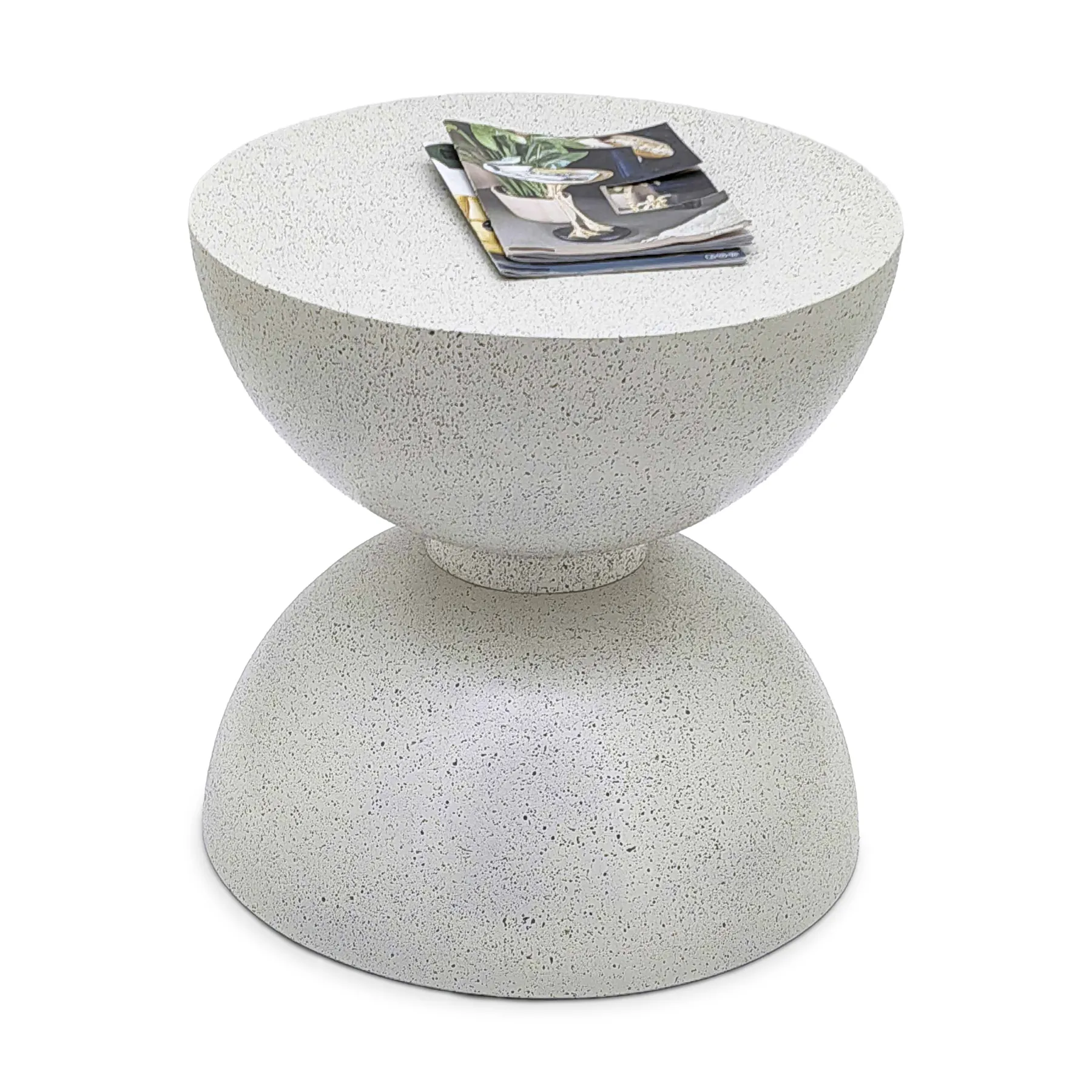 SIDE TABLE WHITE IRON