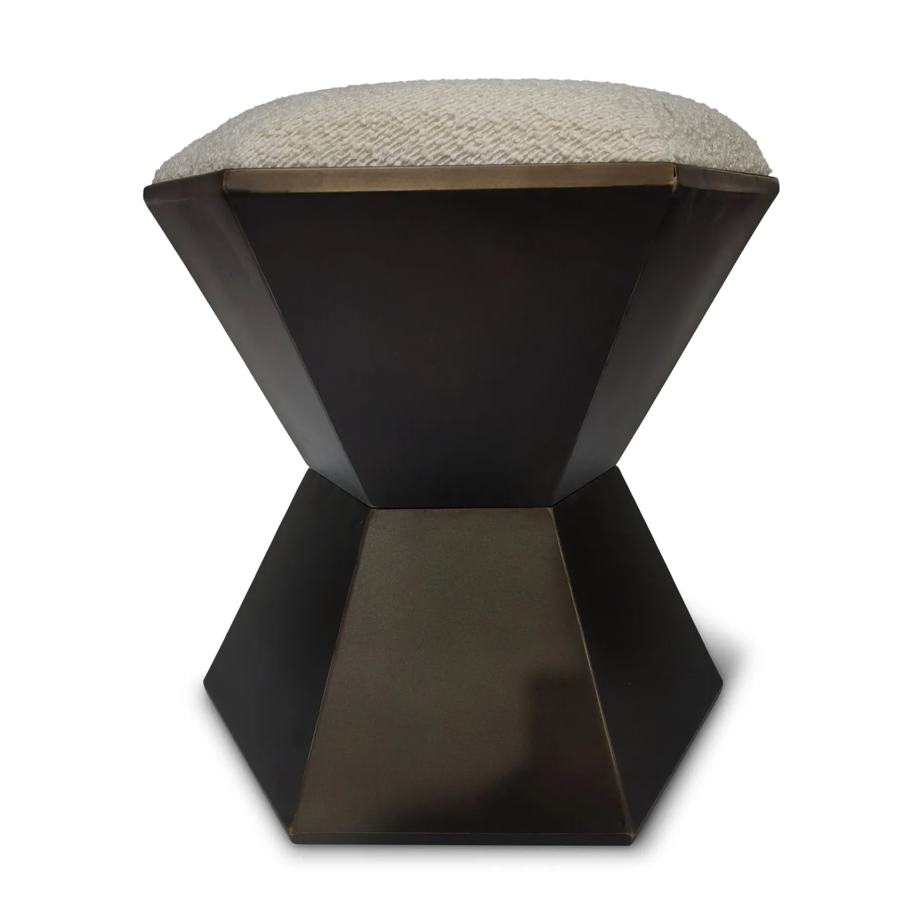 STOOL BLACK+CREAM IRON+FB