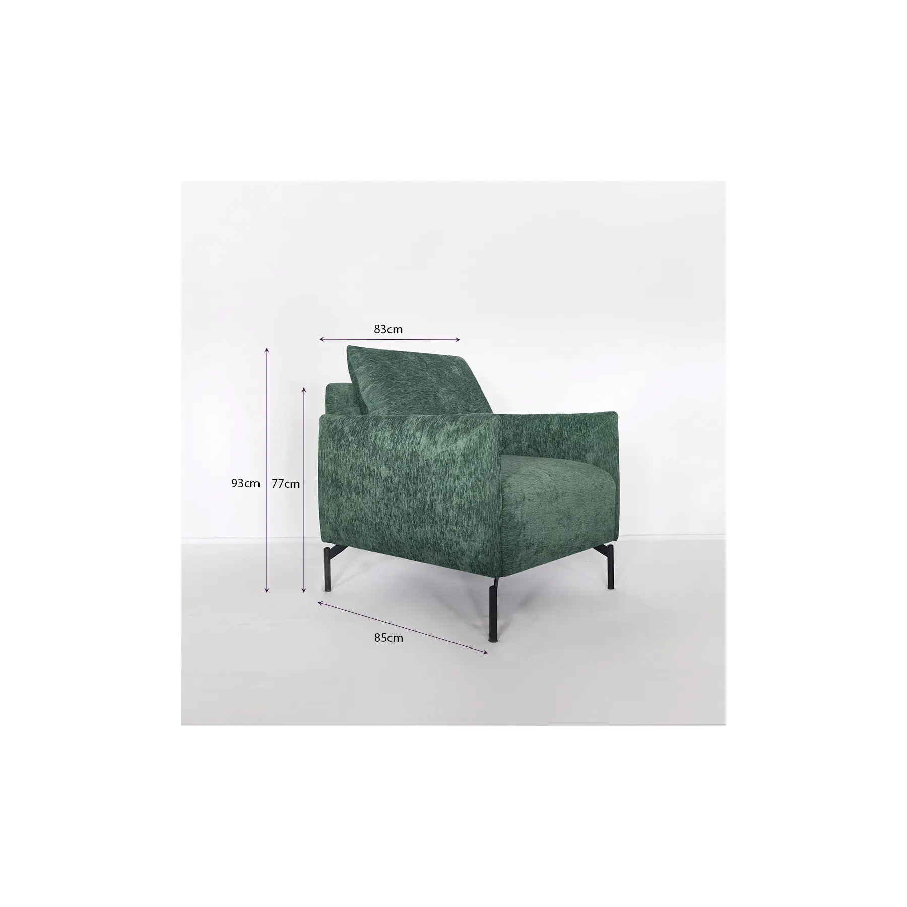 GENESIS Green Fabric Armchair