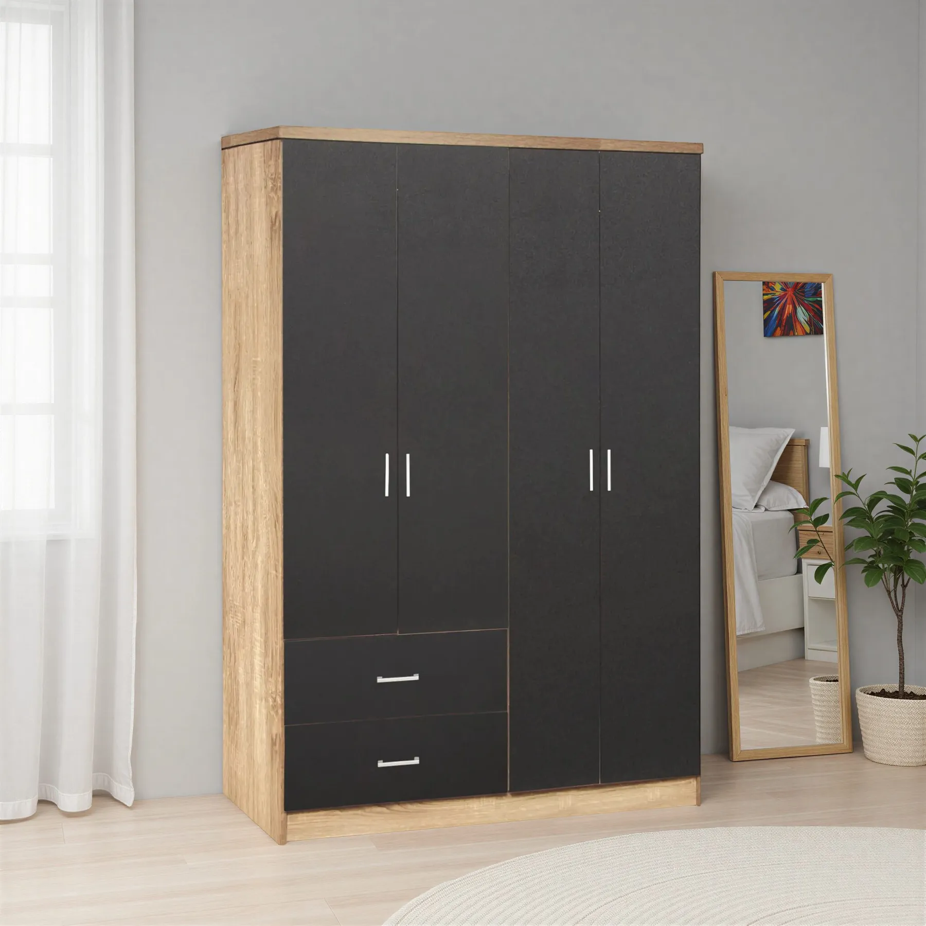 BRIANA Sonoma and Grey Wardrobe