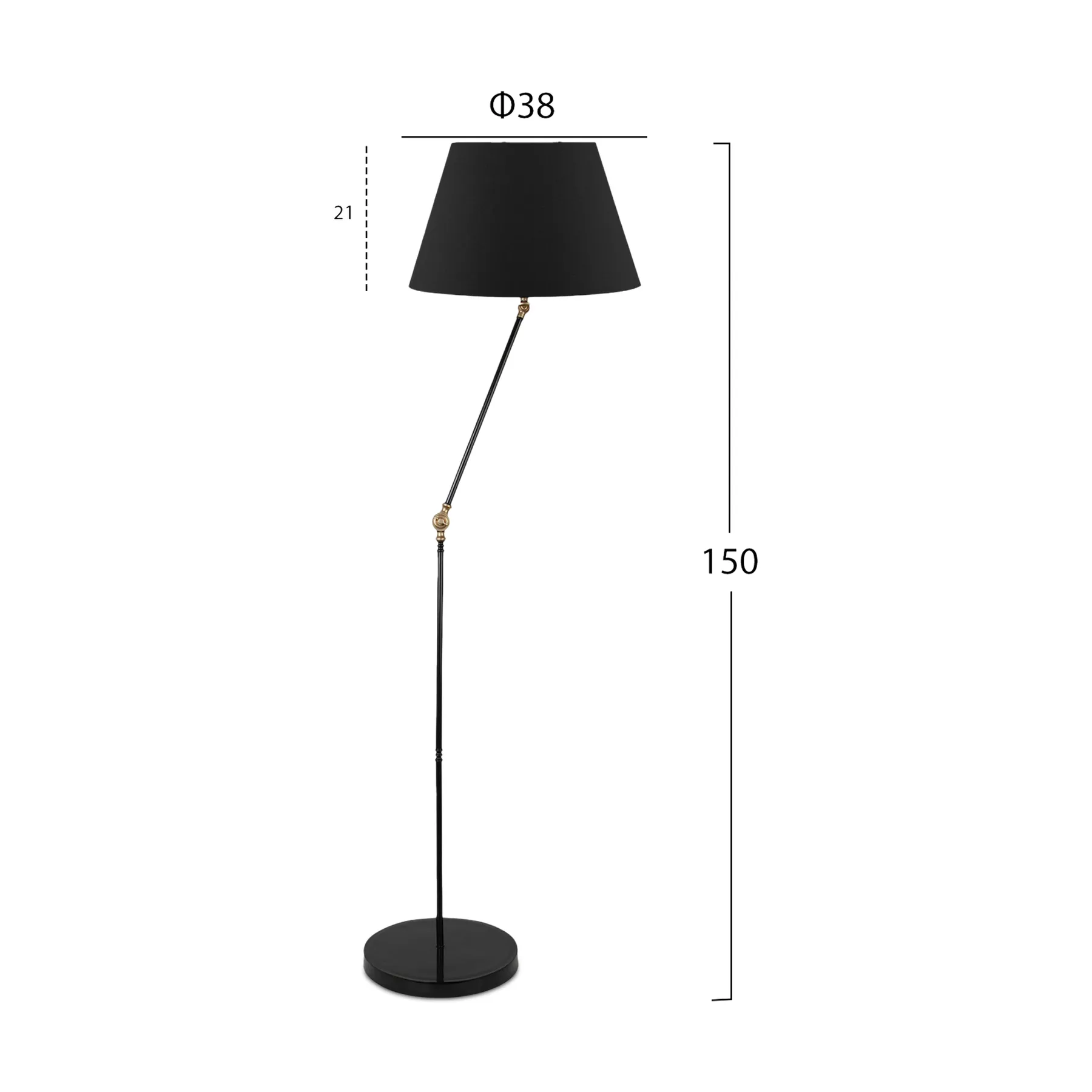 FLOOR LAMP BLACK
