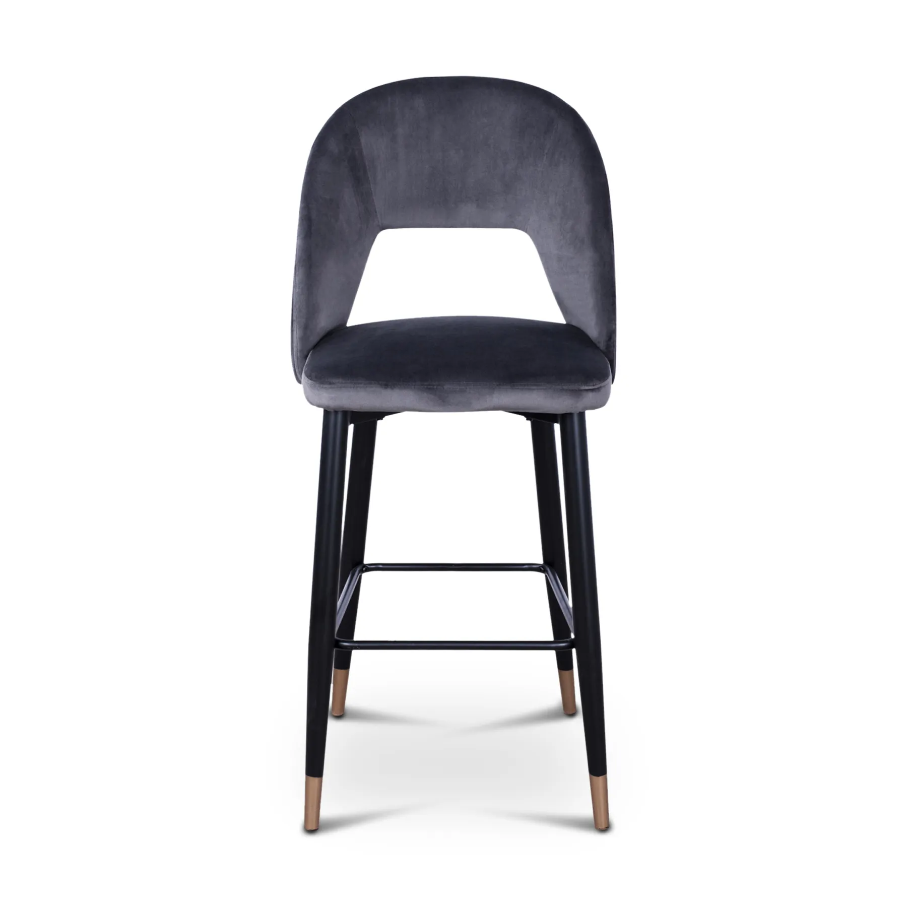 HARPER BARSTOOL GREY VELVET