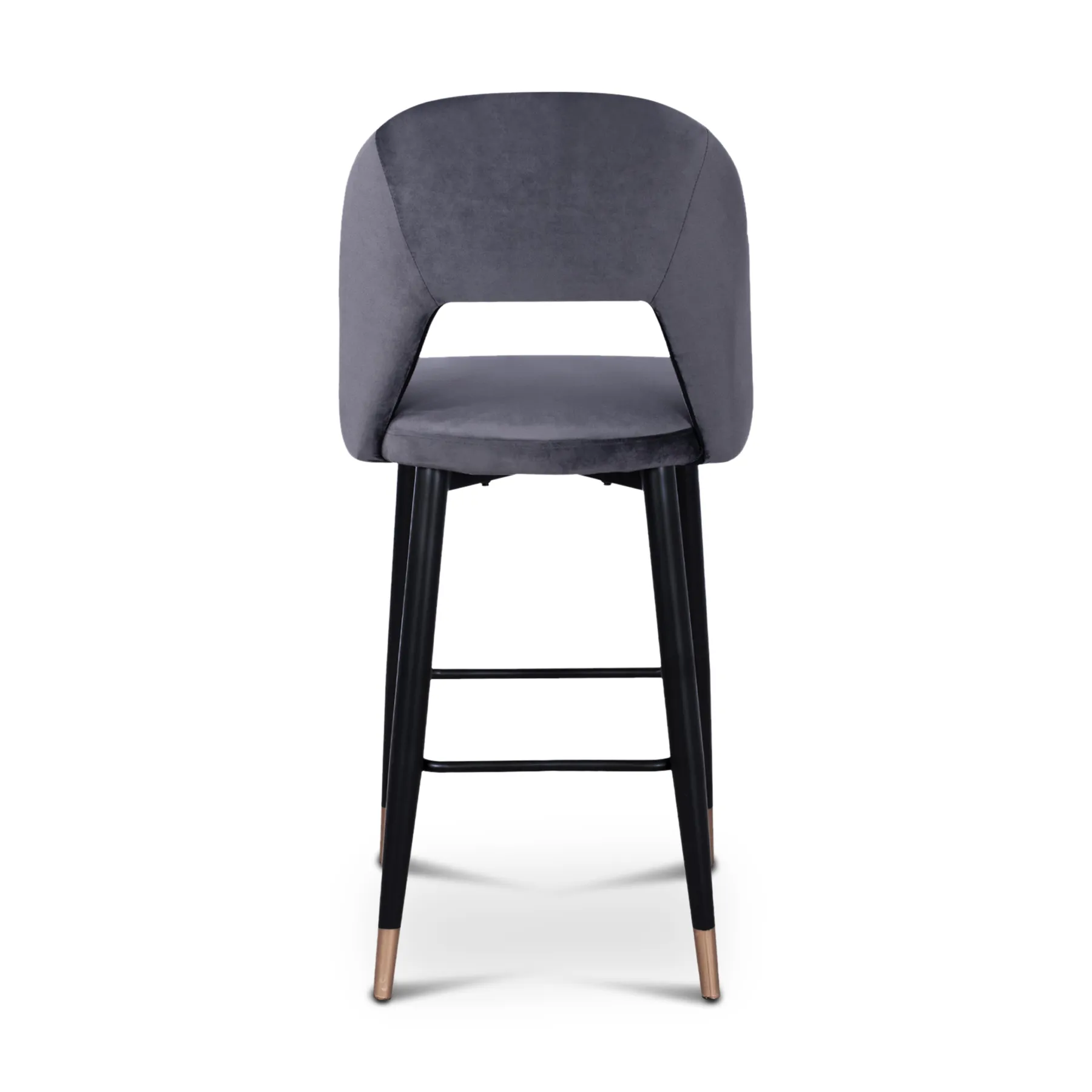 HARPER BARSTOOL GREY VELVET