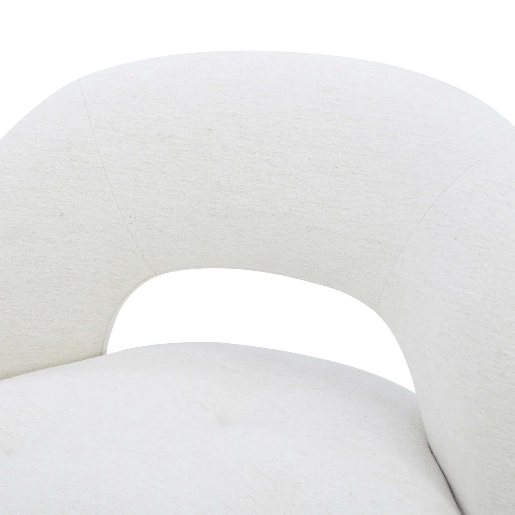 COALLE Beige Fabric Armchair