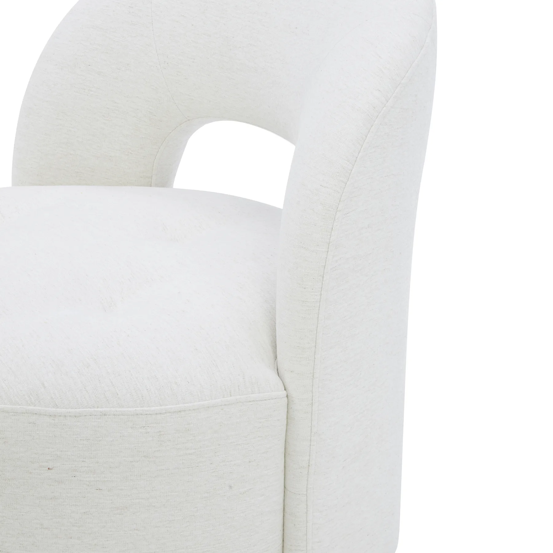 COALLE Beige Fabric Armchair