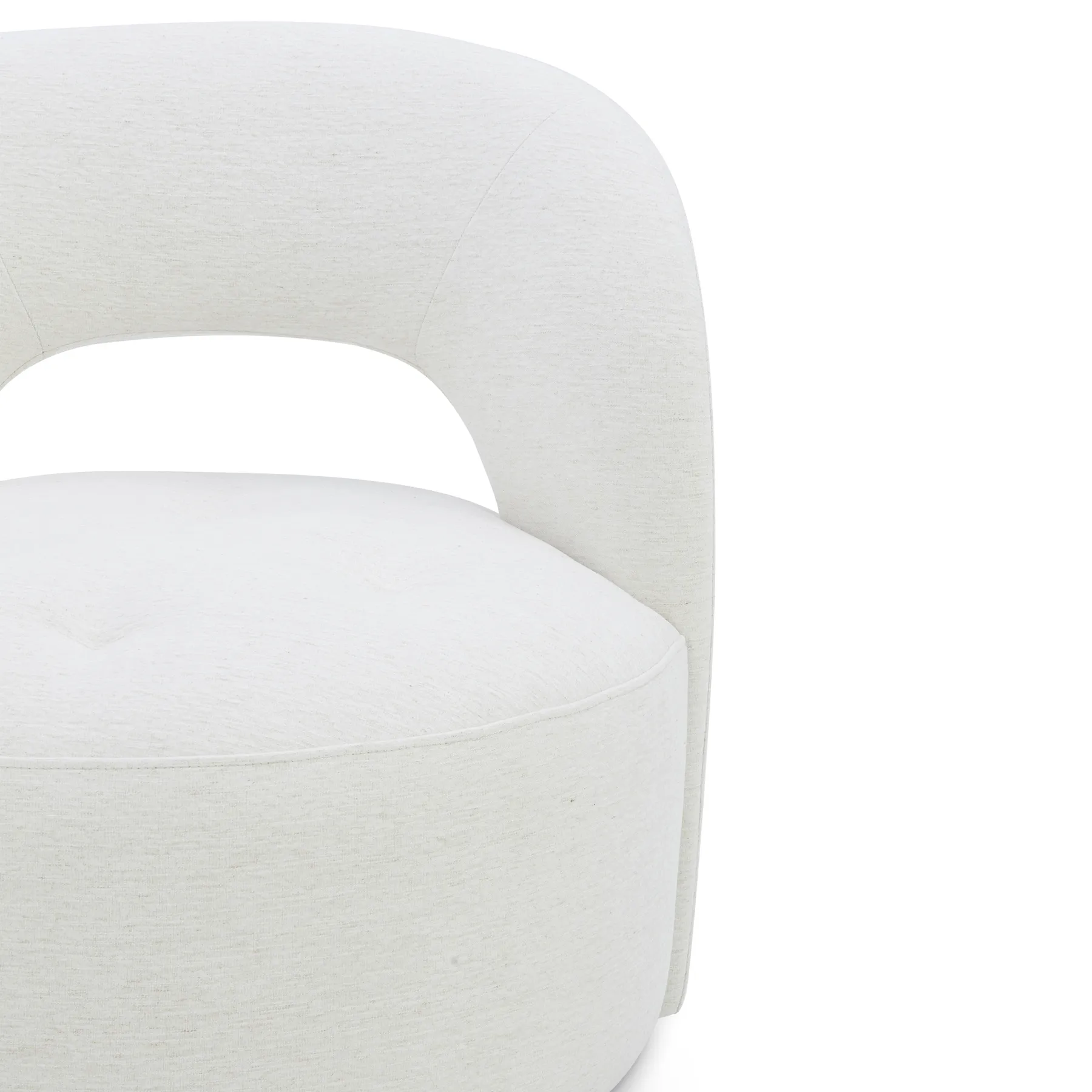 COALLE Beige Fabric Armchair