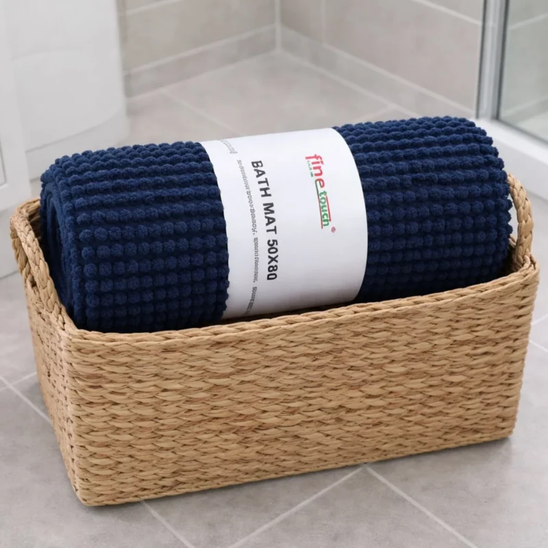 BATH MAT BLUE