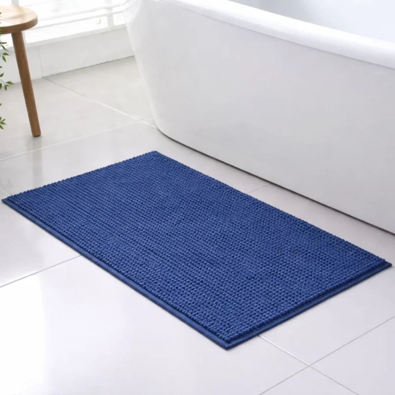 BATH MAT BLUE