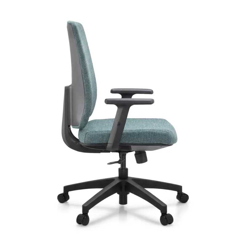 OFFICE CHAIR BLACK FRAME+GR FB