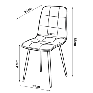FONDE Dining Chair Beige