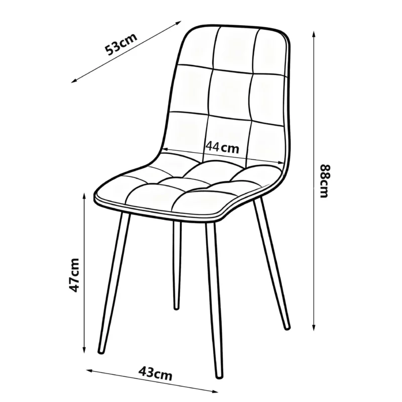 FONDE Dining Chair Beige