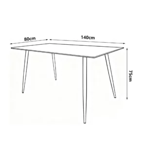 DISHLE Dining Table Black