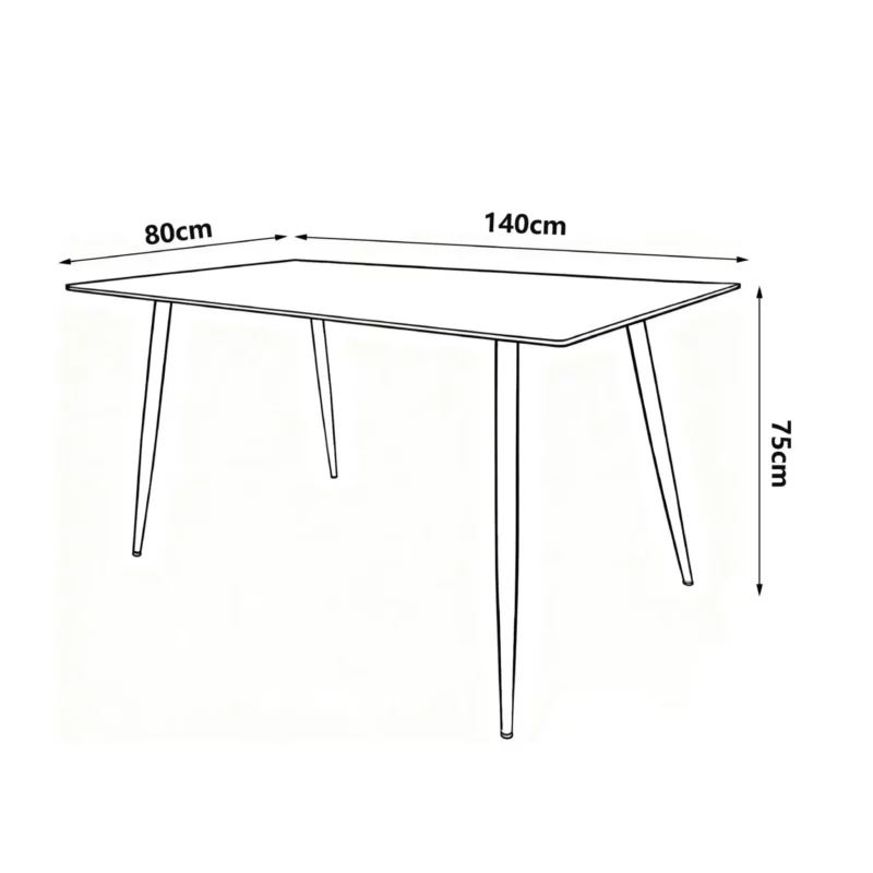 DISHLE Dining Table Black