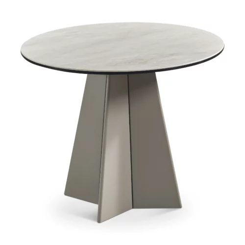 END TABLE BEIGE TOP+KHAKI BASE