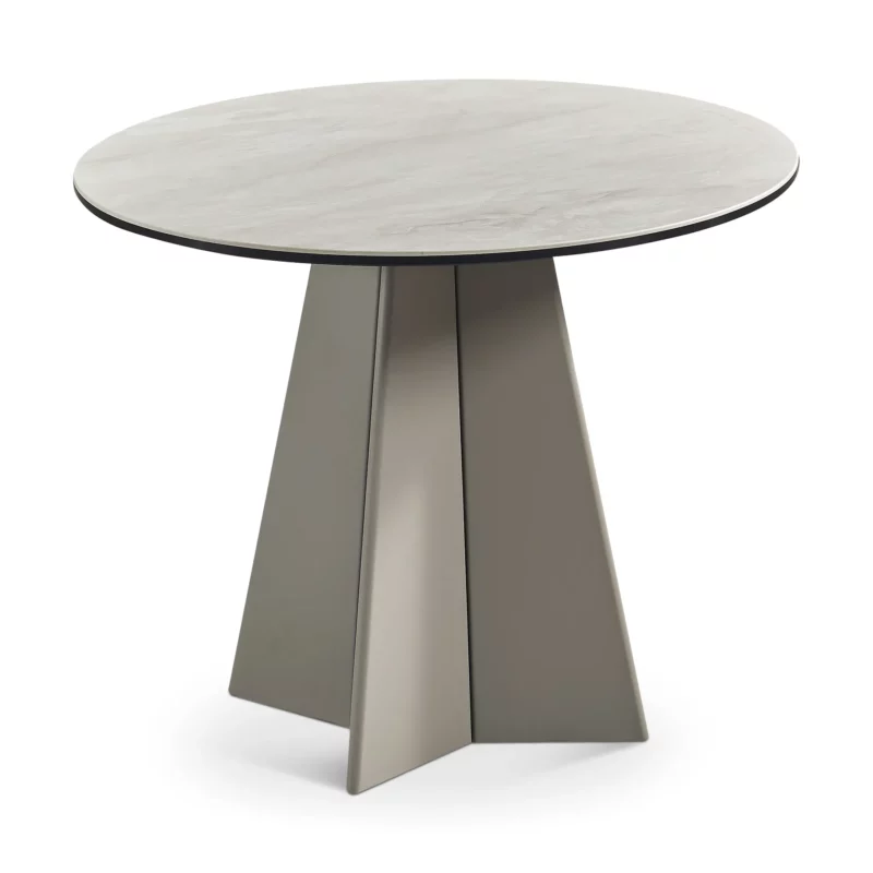 END TABLE BEIGE TOP+KHAKI BASE