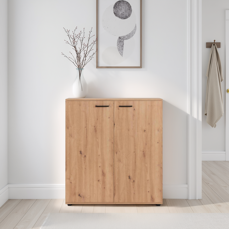 Satos Shoe Cabinet Oak