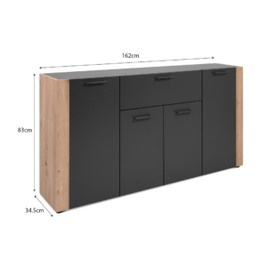 Buffet 4drs + 1drw Anthracite
