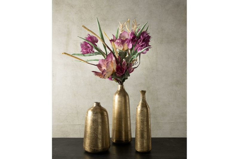 Botella Vase Alum Gold