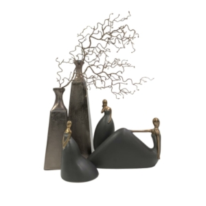 Glory Vase Aluminum Black