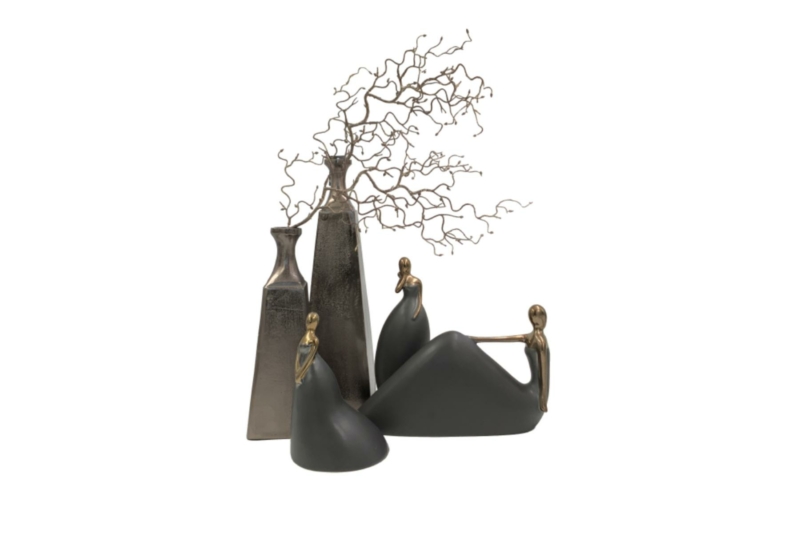 Glory Vase Aluminum Black