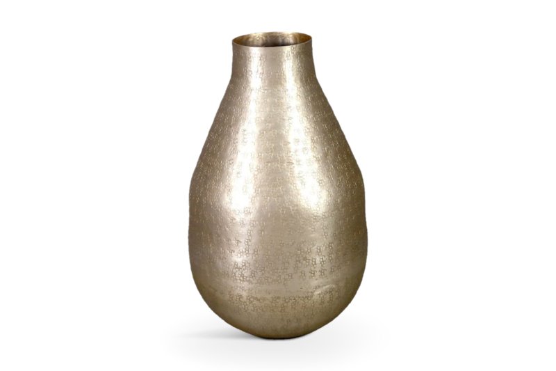 Dahlia Vase Aluminium Champagne