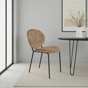 Beetle Dining Chair Gold Velvet