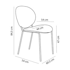 Beetle Dining Chair Gold Velvet