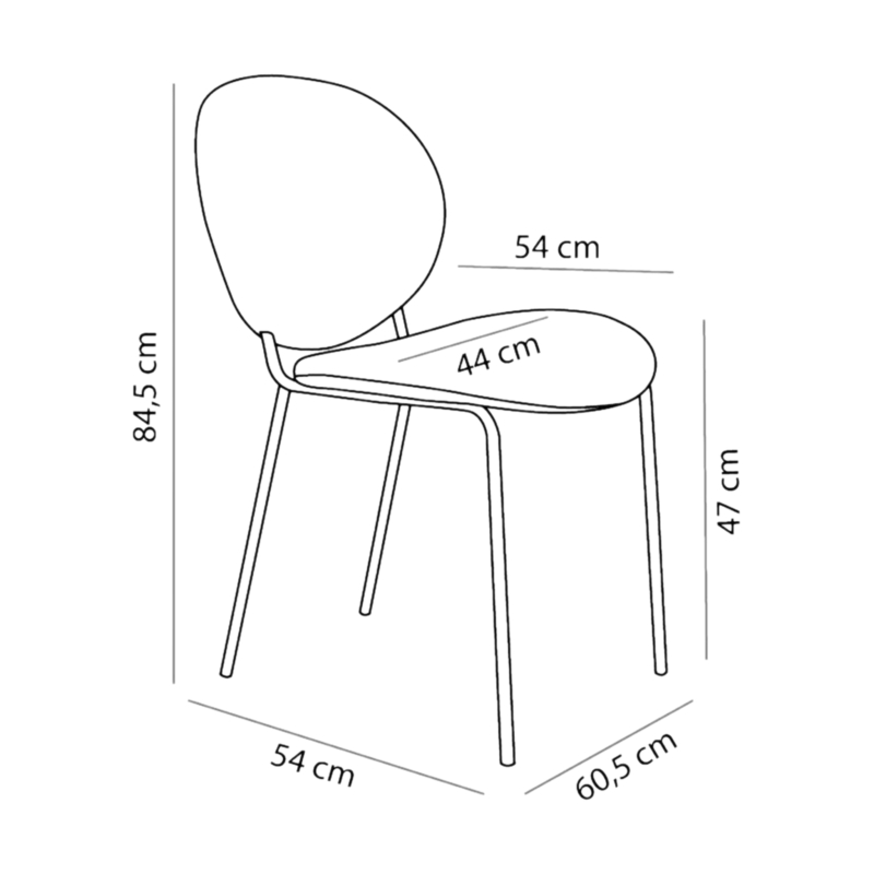 Beetle Dining Chair Velvet