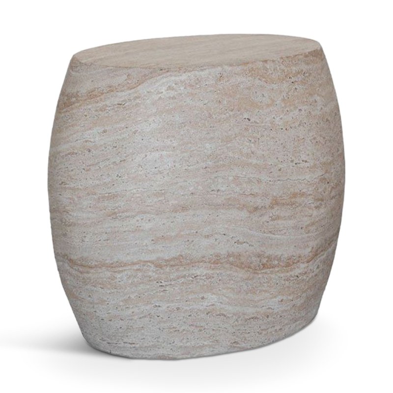 Lithos Oval Side Table