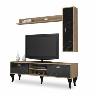 Wall Unit Walnut-black