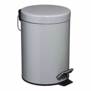 Grey Metal Dustbin
