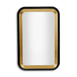Contrast Mirror Black Gold
