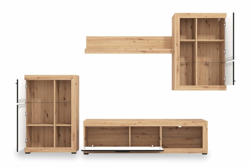 Ross O Wallunit L.oak+blk Matt