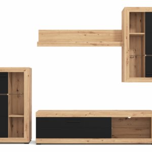 Ross O Wallunit L.oak+blk Matt