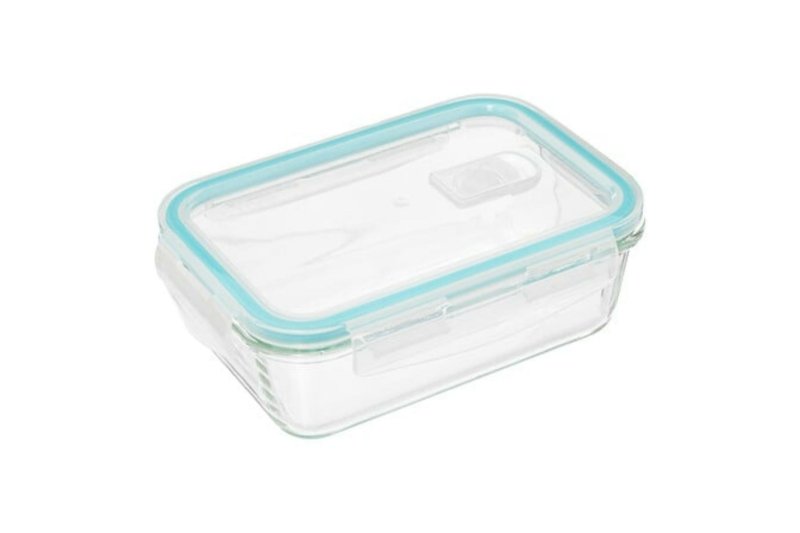 Box Rect Glass 0.8l Clipat