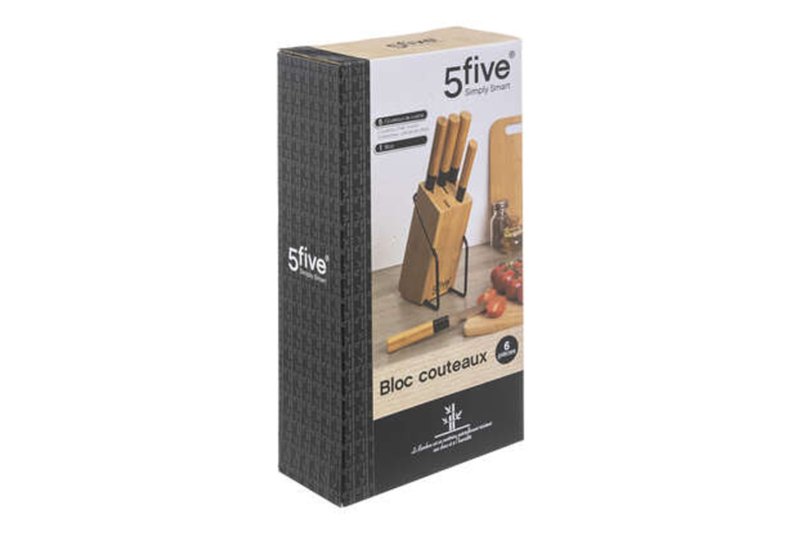 5 Knife Stand Bamboo