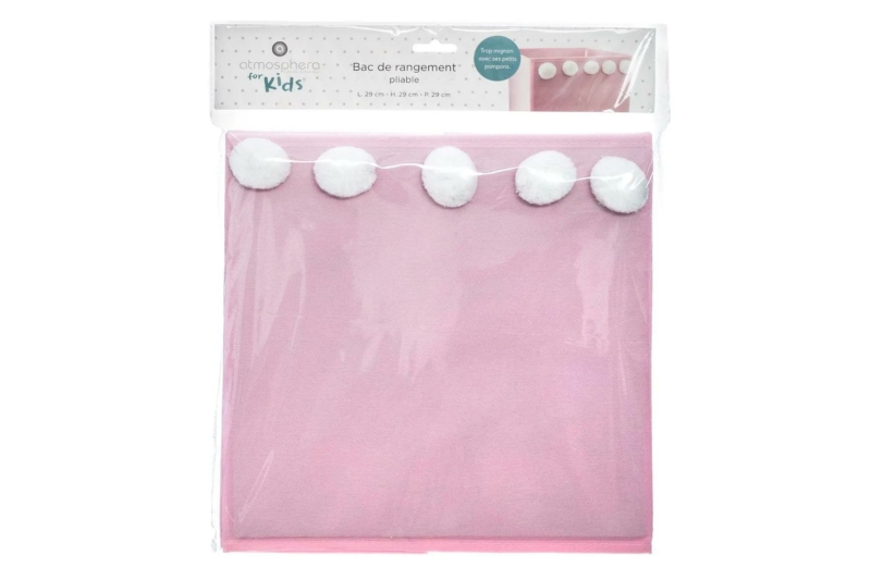 Pink Pom Storage Box